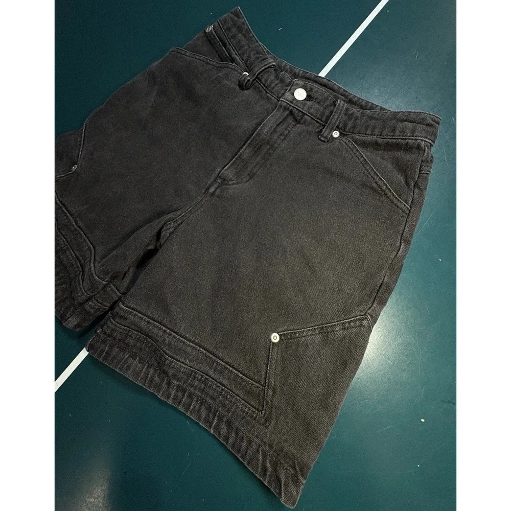 Nike Air Jordan Denim Diamond Heritage‎ Black Shorts Size 28 Small HM3959-010